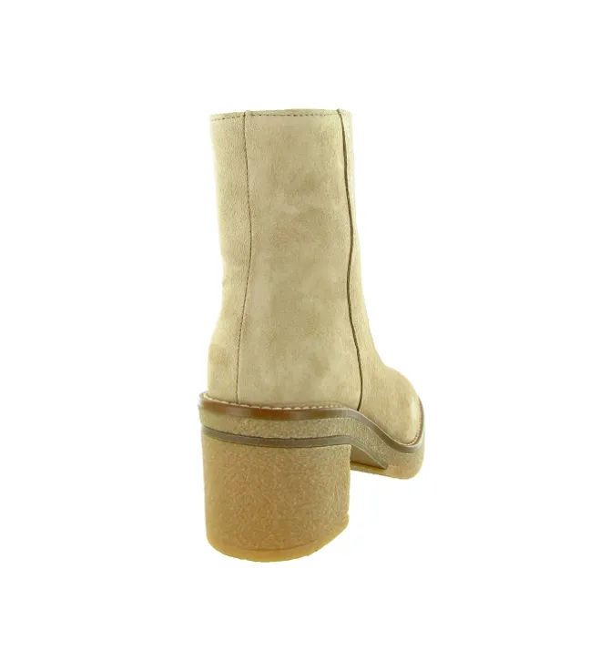 bottines et boots - Casual - femme - Nubuck - Beige - Alpe