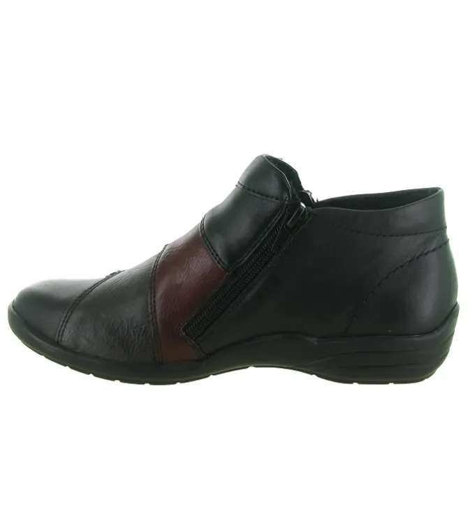 bottines et boots - Casual - femme - Cuir - Noir - Remonte