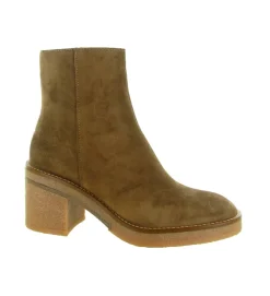 bottines et boots - Casual - femme - Nubuck - Camel - Alpe