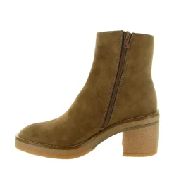 bottines et boots - Casual - femme - Nubuck - Camel - Alpe