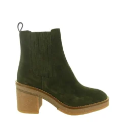 bottines et boots - Casual - femme - Nubuck - Kaki - Alpe