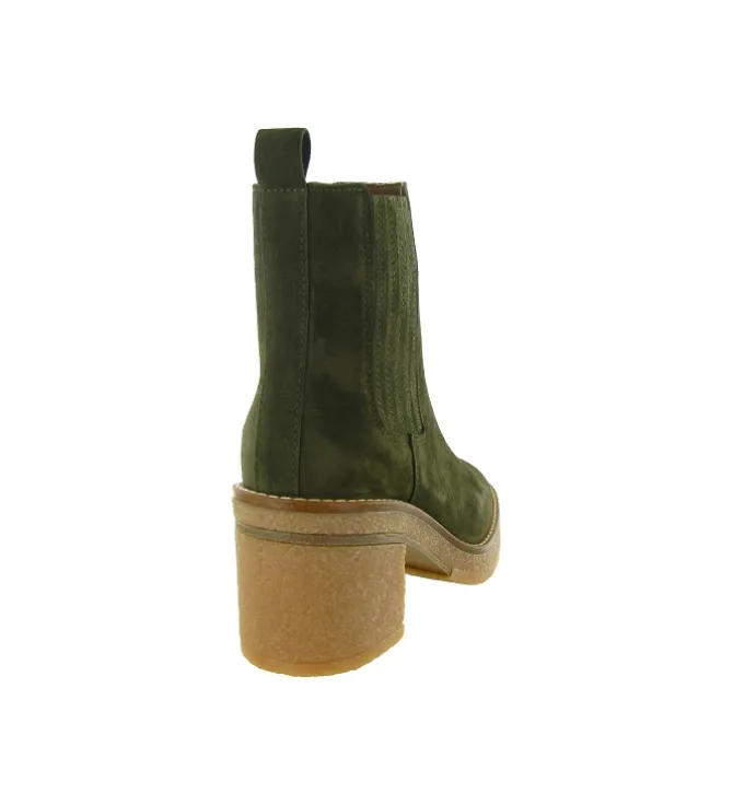 bottines et boots - Casual - femme - Nubuck - Kaki - Alpe
