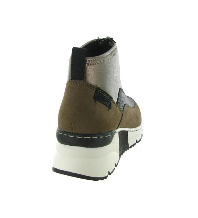 bottines et boots - Casual - femme - Synthétique - Marron - Rieker