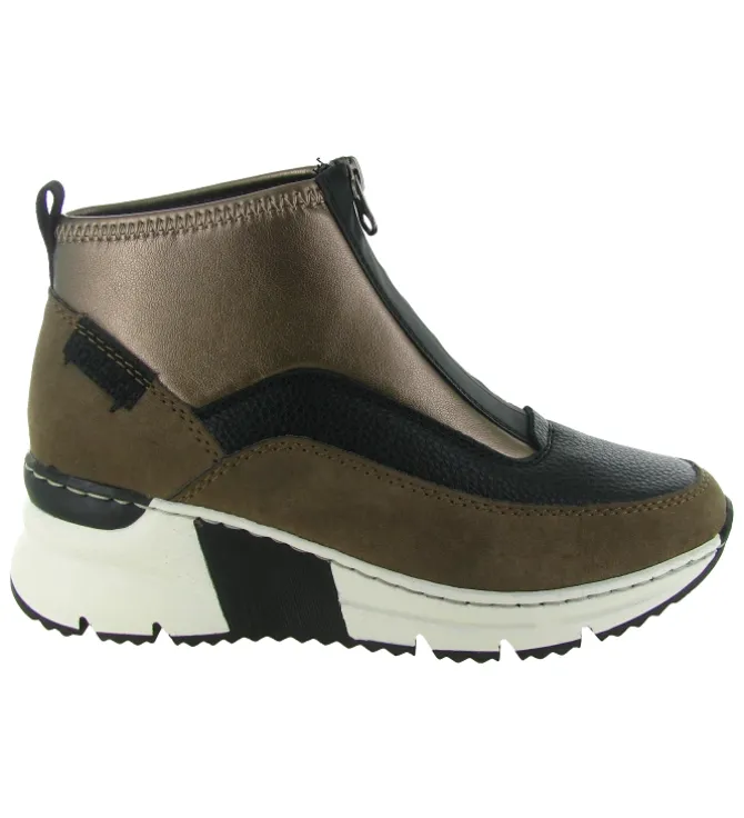 bottines et boots - Casual - femme - Synthétique - Marron - Rieker
