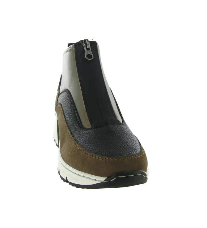 bottines et boots - Casual - femme - Synthétique - Marron - Rieker