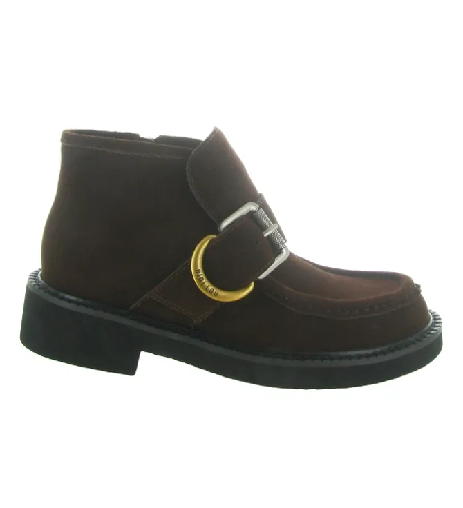 bottines et boots - Casual - femme - Nubuck - Marron - Bibi lou