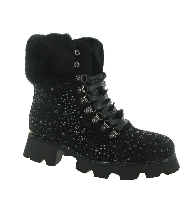 bottines et boots - Casual - femme - Cuir - Noir - Alma en pena