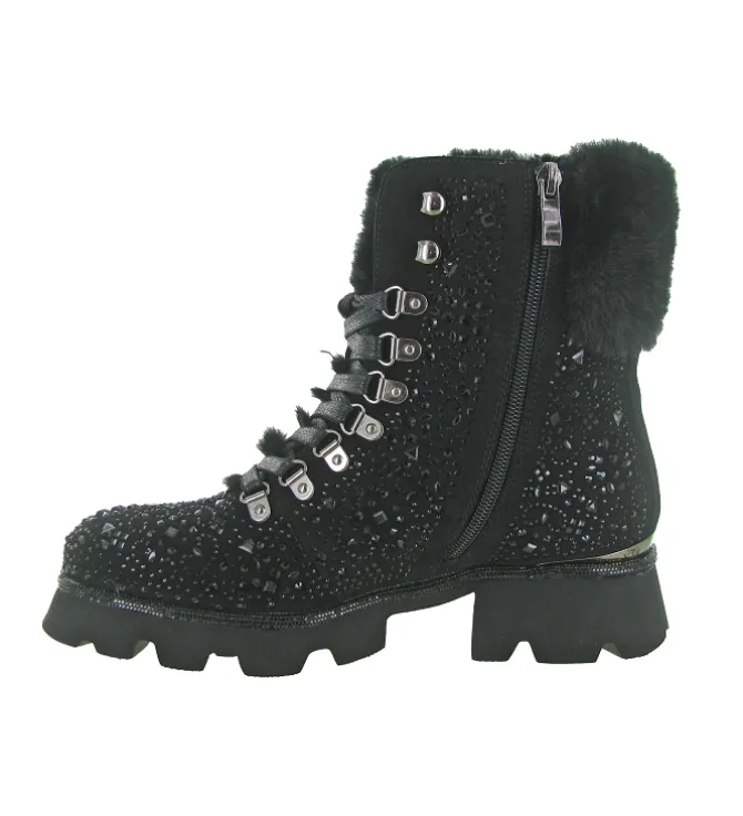 bottines et boots - Casual - femme - Cuir - Noir - Alma en pena