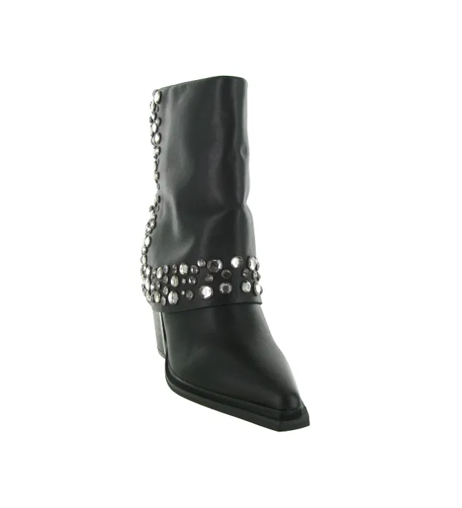 bottines et boots - Casual - femme - Cuir - Noir - Alma en pena