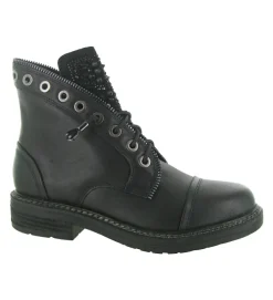 bottines et boots - Casual - femme - Cuir - Noir - Alma en pena