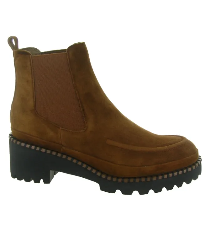 bottines et boots - Casual - femme - Nubuck - Marron - Fugitive