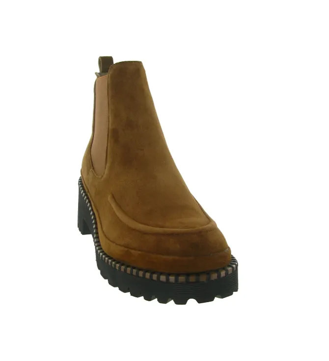 bottines et boots - Casual - femme - Nubuck - Marron - Fugitive