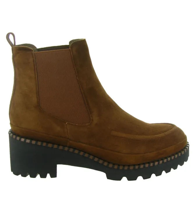 bottines et boots - Casual - femme - Nubuck - Marron - Fugitive