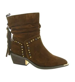 bottines et boots - Casual - femme - Nubuck - Marron - Alma en pena