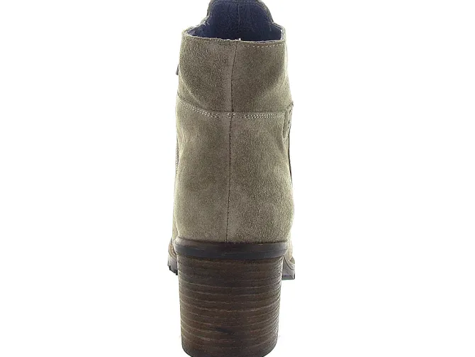 bottines et boots - Casual - femme - Nubuck - Taupe - Kelibe
