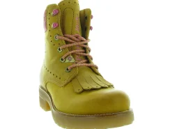bottines et boots - Casual - femme - Cuir - Jaune - Panama jack