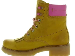 bottines et boots - Casual - femme - Cuir - Jaune - Panama jack