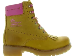 bottines et boots - Casual - femme - Cuir - Jaune - Panama jack