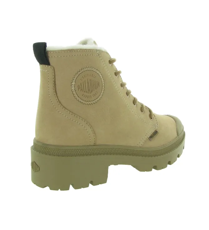 bottines et boots - Casual - femme - Nubuck - Beige - Palladium