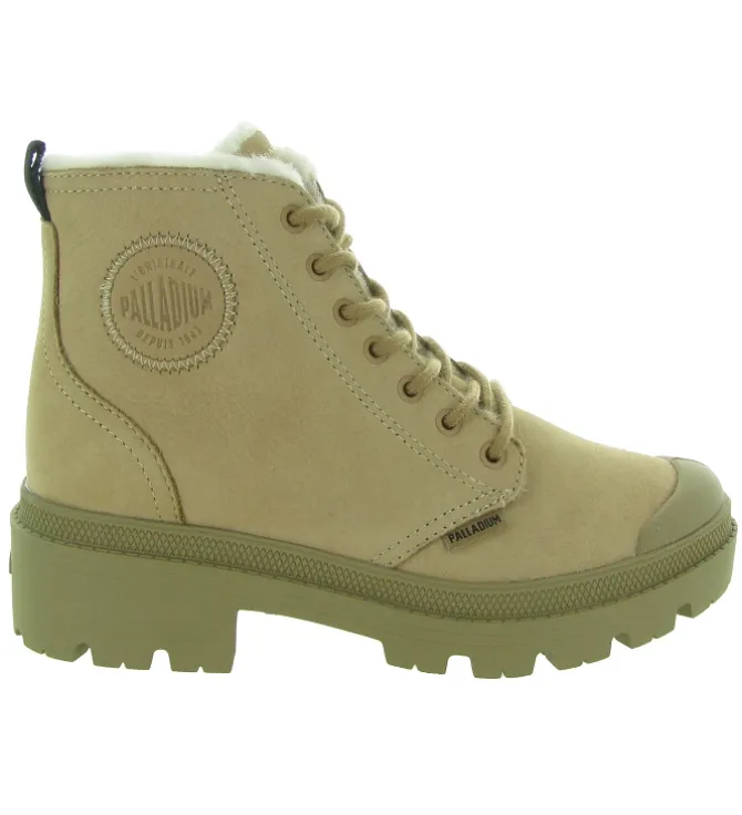 bottines et boots - Casual - femme - Nubuck - Beige - Palladium
