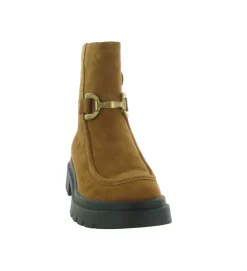 bottines et boots - Casual - femme - Nubuck - Marron - Bibi lou