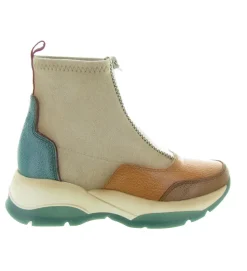 bottines et boots - Casual - femme - Cuir - Vert - Hispanitas
