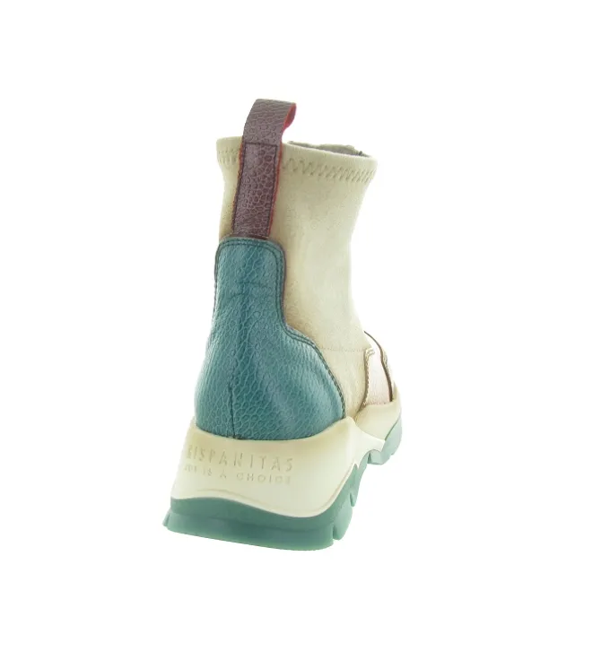 bottines et boots - Casual - femme - Cuir - Vert - Hispanitas