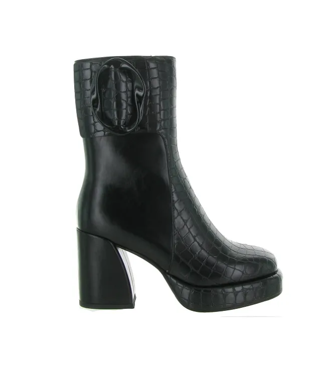 bottines et boots - Casual - femme - Synthétique - Noir - Noa harmon