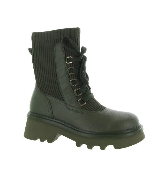 bottines et boots - Casual - femme - Synthétique - Kaki - Noa harmon