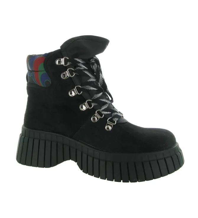 bottines et boots - Casual - femme - Synthétique - Noir - Noa harmon