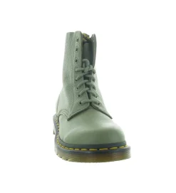 bottines et boots - Casual - femme - Cuir - Kaki - Doc martens