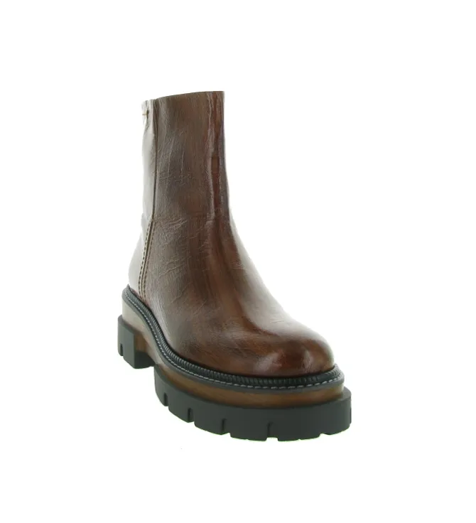 bottines et boots - Casual - femme - Cuir - Marron - Pons quintana