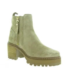 bottines et boots - Casual - femme - Nubuck - Chestnut - Alpe