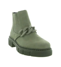 bottines et boots - Casual - femme - Synthétique - Kaki - Rieker