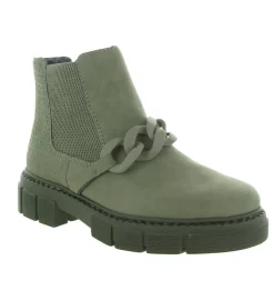 bottines et boots - Casual - femme - Synthétique - Kaki - Rieker