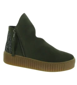 bottines et boots - Casual - femme - Nubuck - Kaki - Armando