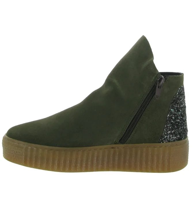 bottines et boots - Casual - femme - Nubuck - Kaki - Armando