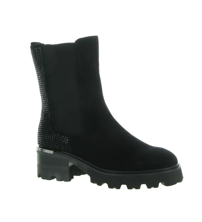 bottines et boots - Casual - femme - Cuir - Noir - Alma en pena