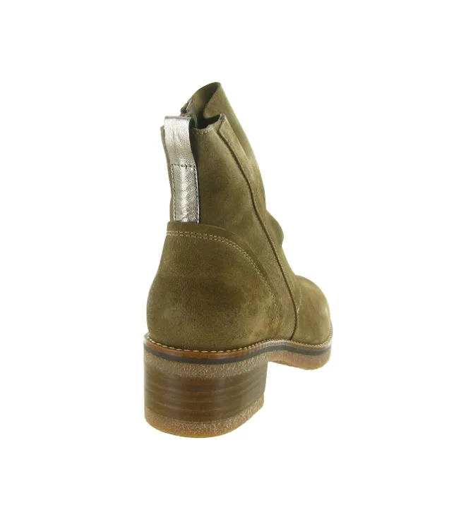 bottines et boots - Casual - femme - Nubuck - Taupe - Minka design