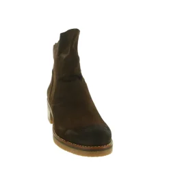 bottines et boots - Casual - femme - Nubuck - Marron - Minka design