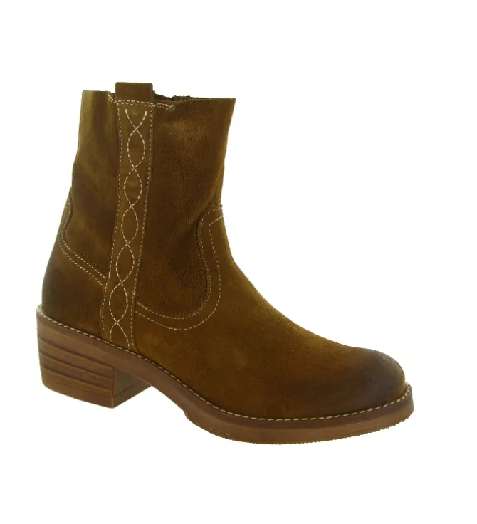 bottines et boots - Casual - femme - Nubuck - Camel - Minka design