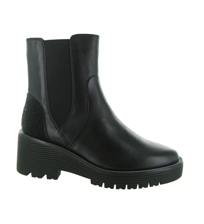 bottines et boots - Casual - femme - Cuir - Noir - Regarde le ciel...
