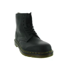 bottines et boots - Casual - homme - Cuir - Noir - Doc martens