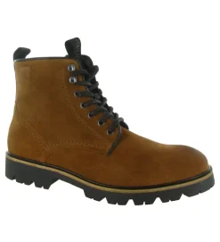 bottines et boots - Casual - homme - Cuir - Marron - Kimberfeel