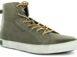 bottines et boots - Casual - homme - Cuir - Gris - Black stone