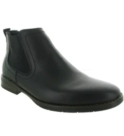 bottines et boots - Casual - homme - Cuir - Noir - Rieker
