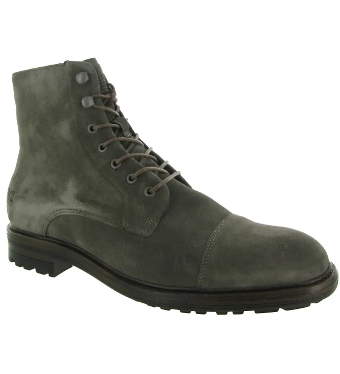 bottines et boots - Casual - homme - Nubuck - Taupe - Black stone