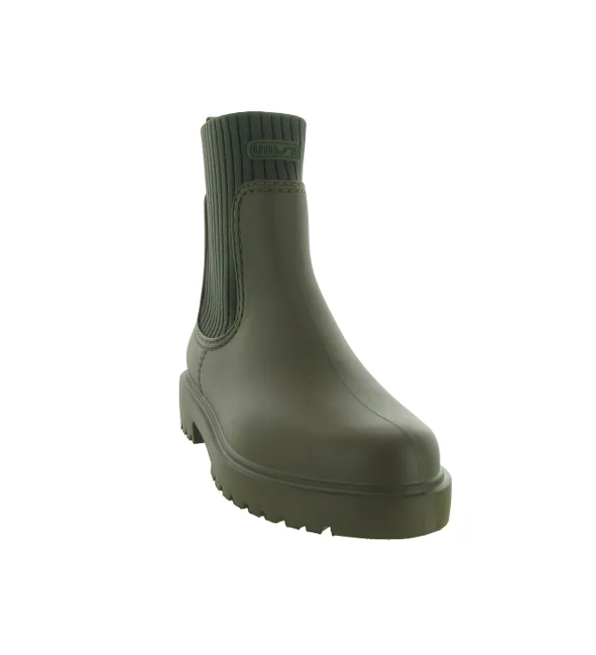 bottines et boots - Chaussette - femme - Synthétique - Kaki - Unisa