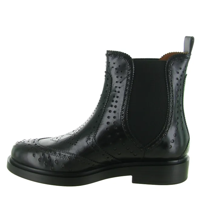 bottines et boots - Chelsea - femme - Cuir - Noir - Pons quintana