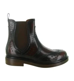 bottines et boots - Chelsea - femme - Cuir - Marron - Pons quintana